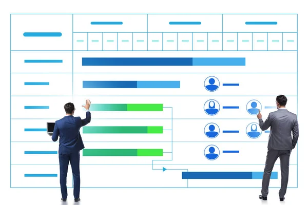 Empresario en concepto de gestión de proyectos —  Fotos de Stock