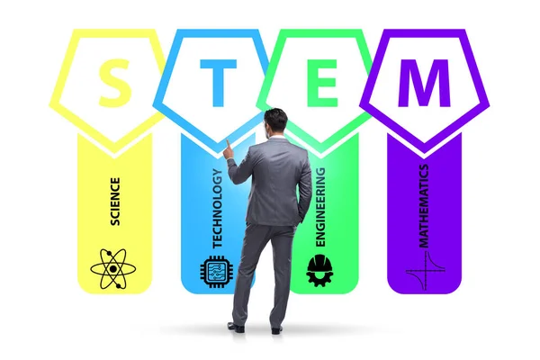 Business people in STEM education concept — Stock Photo, Image