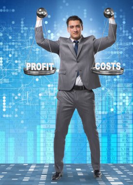 Maliyet dengesi kavramında iş adamı