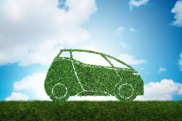 Conceito de carro elétrico ecológico — Fotografia de Stock