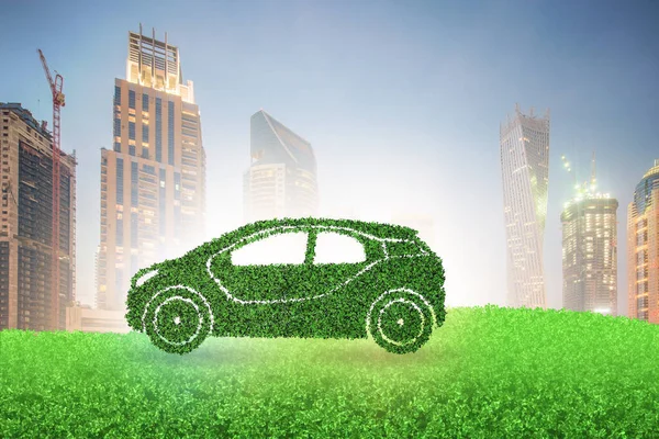 Koncept ekologického elektromobilu — Stock fotografie