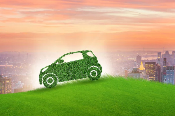 Concetto di auto elettrica ecologica — Foto Stock