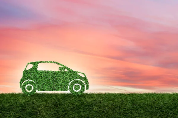 Conceito de carro elétrico ecológico — Fotografia de Stock