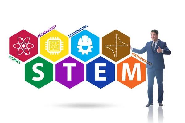 Oameni de afaceri în conceptul de educație STEM — Fotografie, imagine de stoc