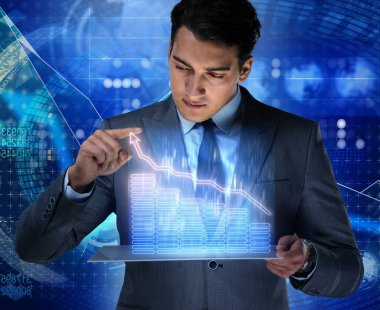 Hisse senedi Alım Satım iş kavramı erkekte