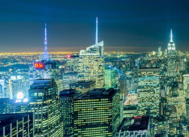 New York - 20 ARALIK 2013: Aşağı Manhattan 'ın Görünümü