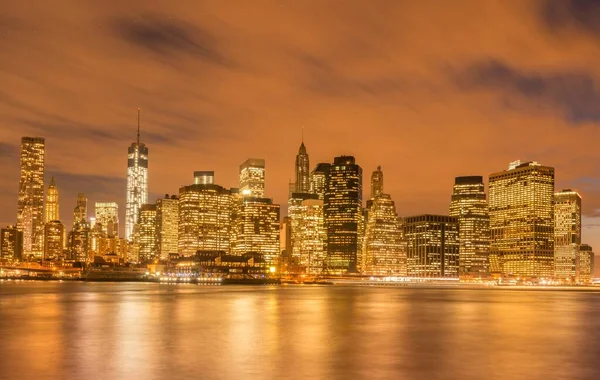 Blick von Brooklyn auf Lower Manhattan — Stockfoto