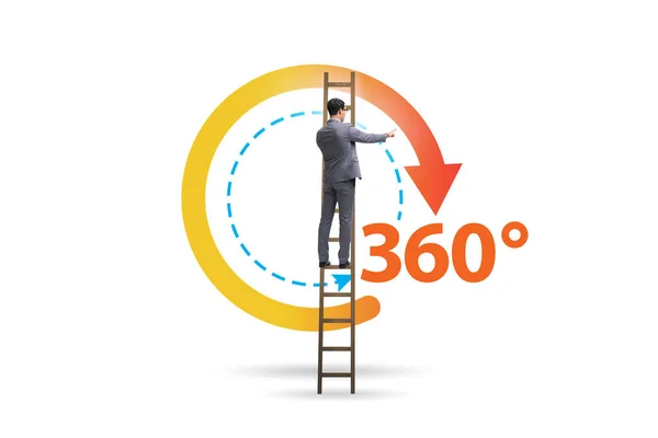 Visão do cliente de 360 graus para fins de marketing — Fotografia de Stock