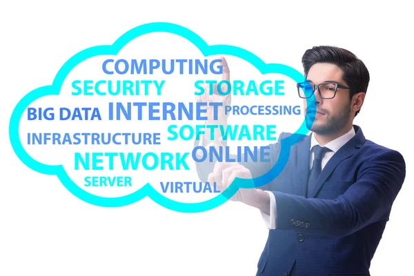Cloud computing in technology concept — Stock Photo, Image