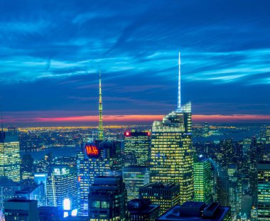 New York - 20 ARALIK 2013: Aşağı Manhattan 'ın Görünümü