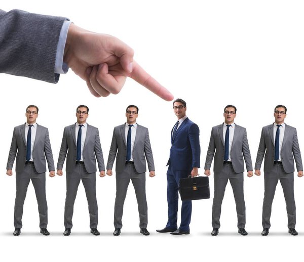 Концепция найма и трудоустройства с выбранным сотрудником