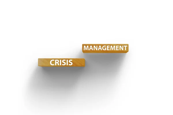 Crisis management concept with steps — Stock Photo, Image