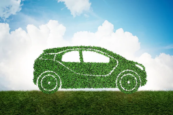 Concepto de coche eléctrico ecológico — Foto de Stock