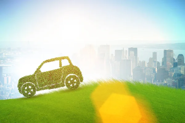 Concept van ecologische elektrische auto — Stockfoto