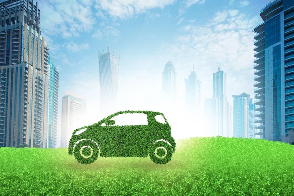 Concept of ecological electric car — Stock Photo, Image