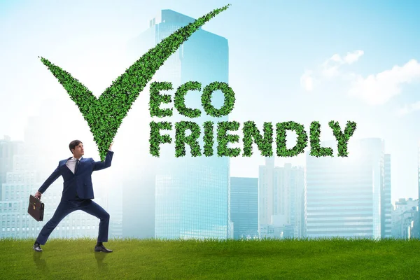 Milieuvriendelijke illustratie in ecologisch concept — Stockfoto