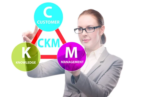 Concetto di marketing per la gestione della conoscenza dei clienti — Foto Stock