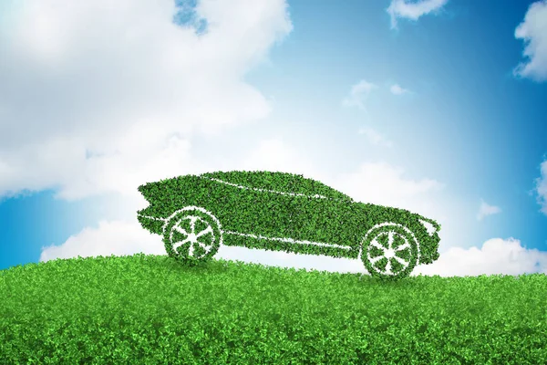 Concetto di auto elettrica ecologica — Foto Stock