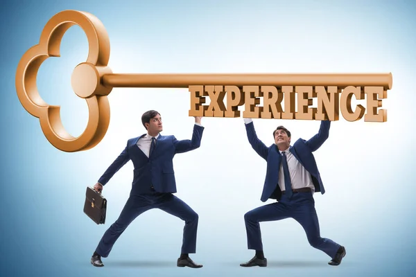 Experience and competence concept with key — Stock Photo, Image