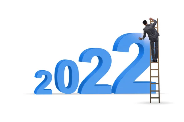 Concept de croissance avec la transition entre 2021 et 2022 — Photo
