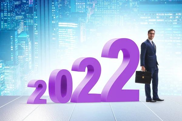 Growth concept with the transition between 2021 and 2022 — Stock Photo, Image