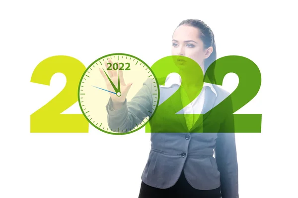 Concept van het nieuwe jaar 2022 — Stockfoto