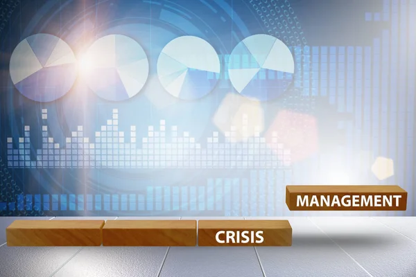Crisis management concept with steps — Stock Photo, Image