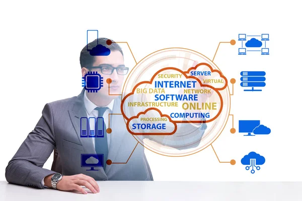 Cloud computing in technology concept — Stock Photo, Image