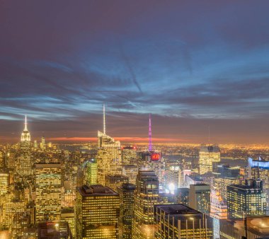 New York - 20 ARALIK 2013: Aşağı Manhattan 'ın Görünümü