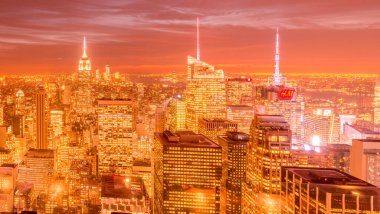 New York - 20 ARALIK 2013: Aşağı Manhattan 'ın Görünümü