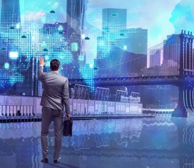 Bulut bilgi işlem kavramı işadamı