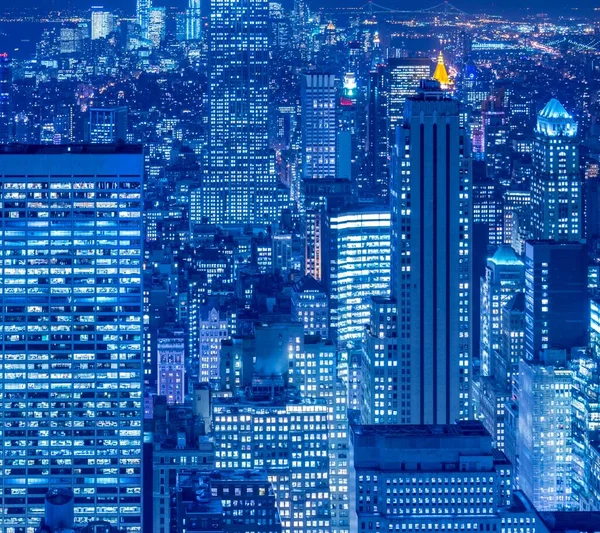 Günbatımında New York Manhattan manzarası