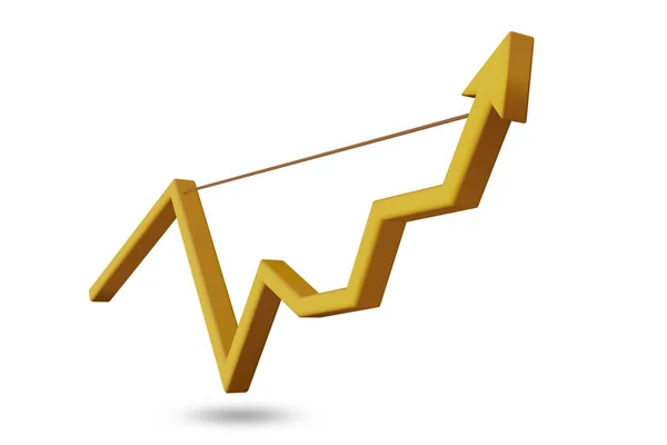 Concept of growth with chart diagram — Stock Photo, Image