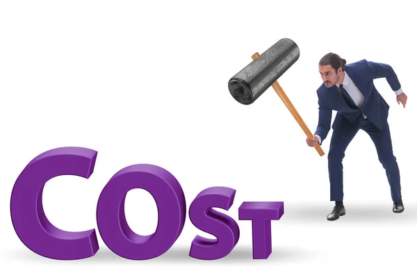 Έννοια βελτιστοποίησης του κόστους με μείωση του κόστους — Φωτογραφία Αρχείου