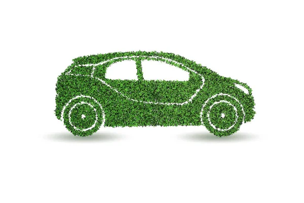 Koncepcja ekologicznego samochodu elektrycznego — Zdjęcie stockowe