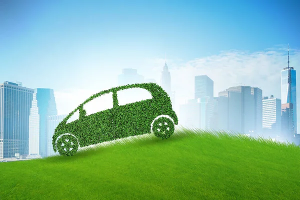 Concepto de coche eléctrico ecológico —  Fotos de Stock