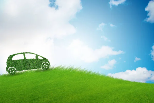 Concetto di auto elettrica ecologica — Foto Stock