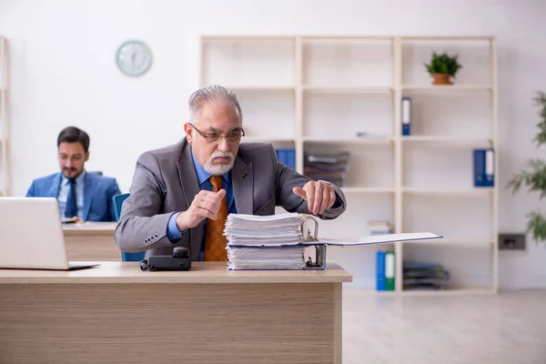 Due colleghi che lavorano in ufficio — Foto Stock