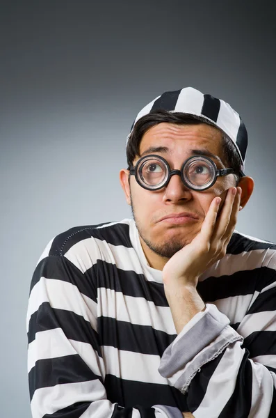 Funny prison inmate in concept — Stock Photo, Image