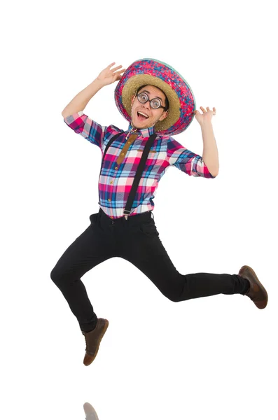 Funny mexican with sombrero in concept — Stock Photo, Image