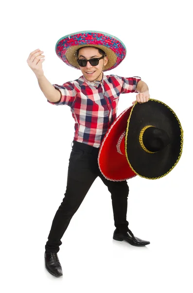 Vtipné mexické s sombrero v konceptu — Stock fotografie