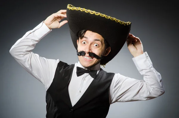Homem mexicano em conceito engraçado — Fotografia de Stock