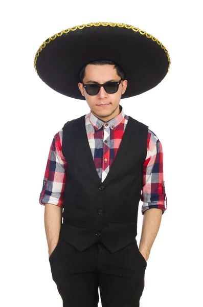 Grappig Mexicaans met sombrero in concept — Stockfoto