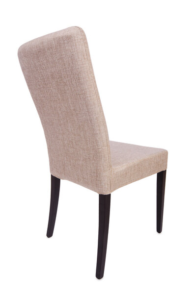 Row of chairs isolated on the white