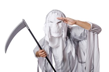 halloween üzerinde beyaz izole kavramı