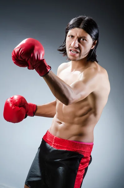 Martial arts fighter at the training — Stock Photo, Image