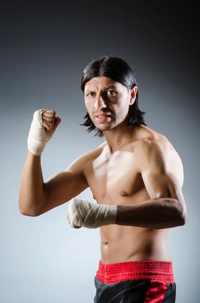 Ripped martial arts expert at training — Stock Photo, Image