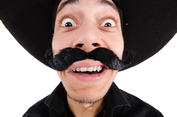 Rolig mexikan med sombrero hatt — Stockfoto