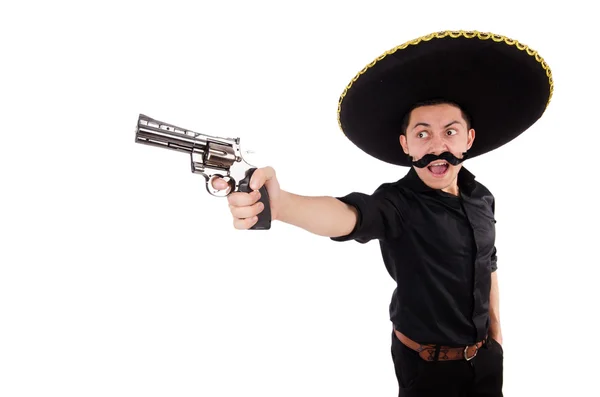 Vtipné mexické s sombrero kloboukem — Stock fotografie