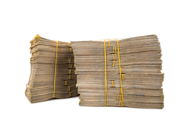 Stack of money isolated on the white — Stock Photo, Image